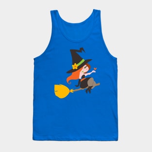 Cute Redhaired Witch Tank Top